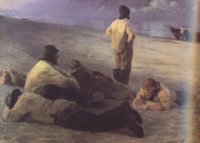 Peder Severin Kroyer Fishermen on the Skagen Beach (nn02) France oil painting art